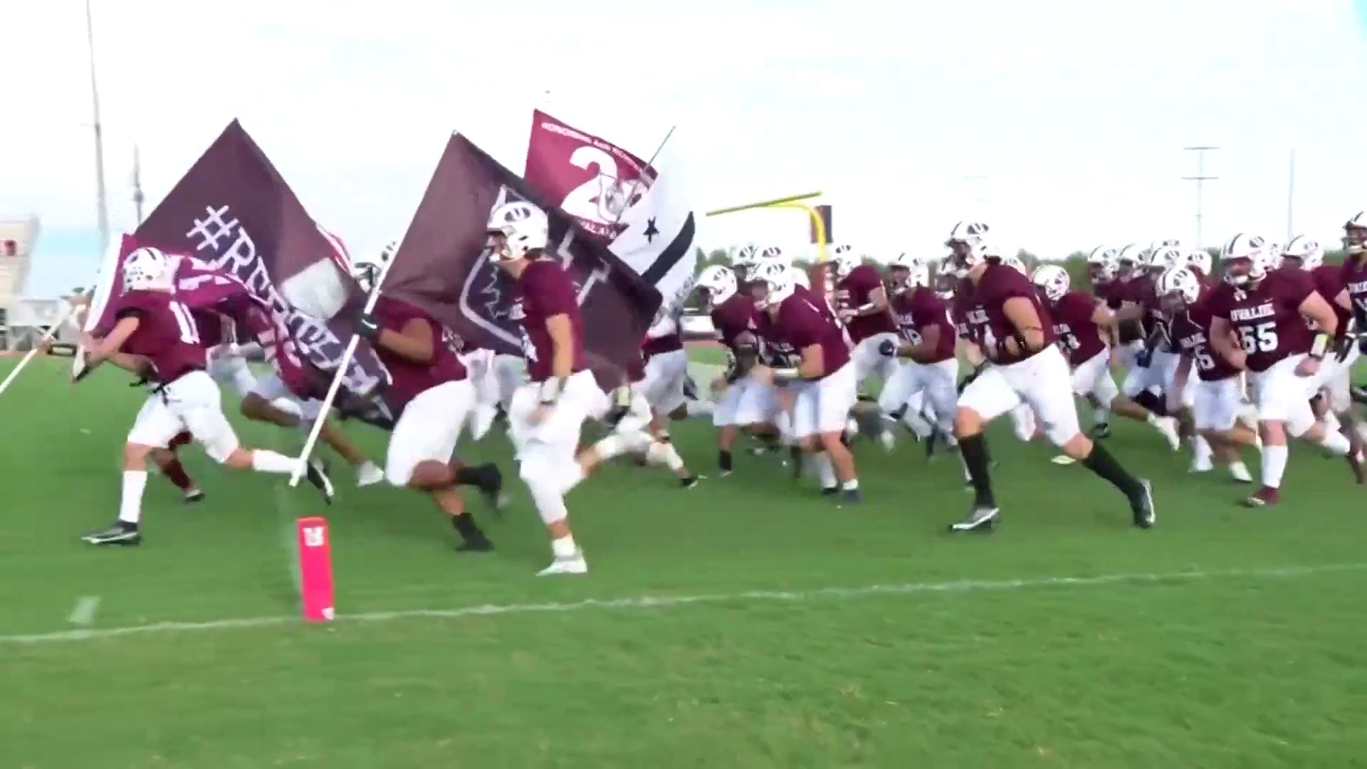 Uvalde football wins 1st home game after surprise visit from