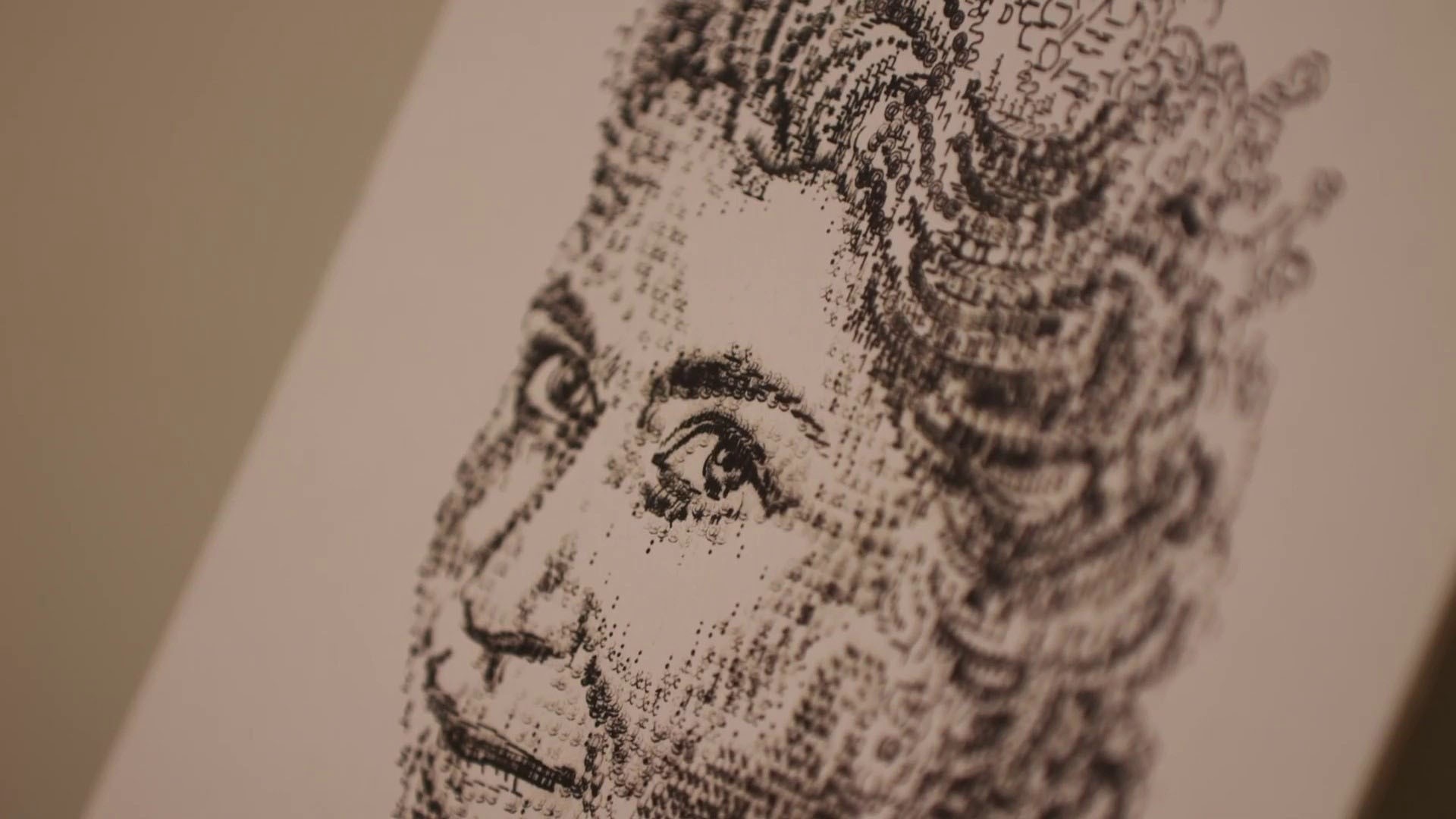 James Cook Artwork – James Cook is an artist that draws portraits using a  typewriter.