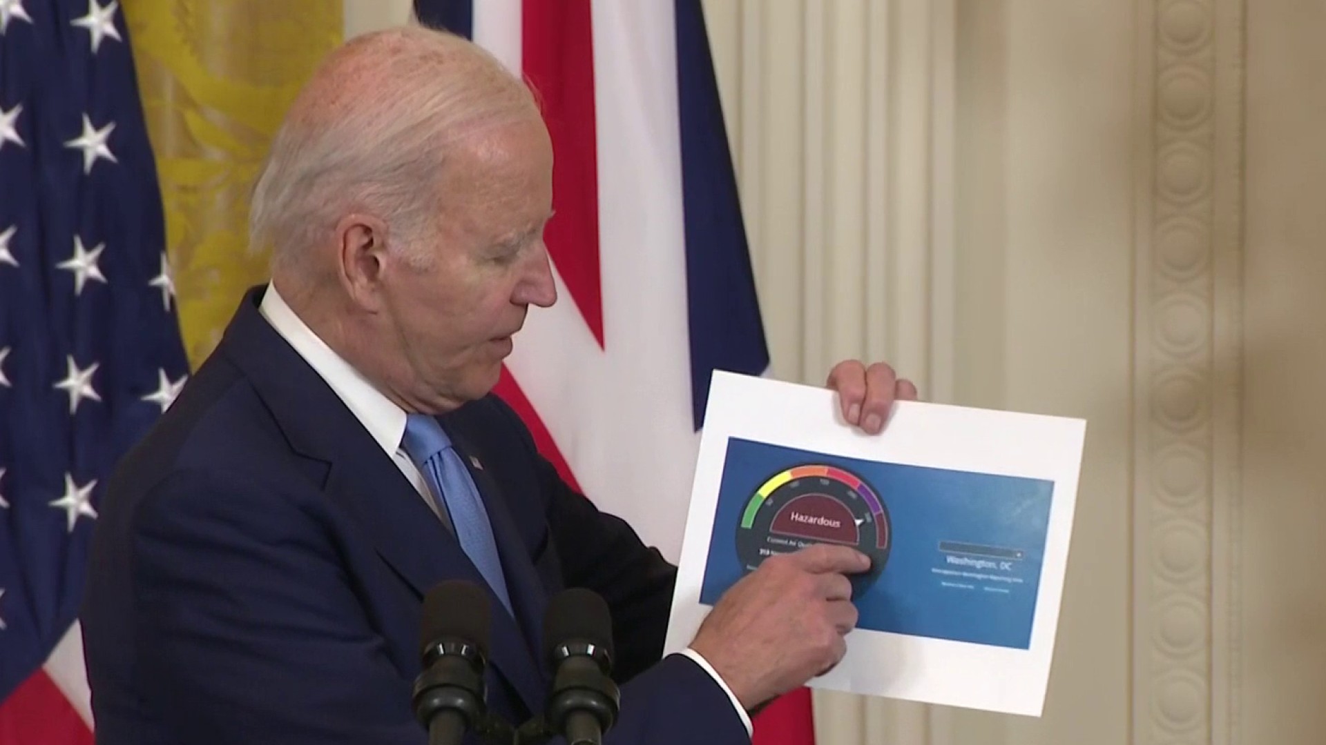 Biden discusses response to Canadian wildfires and smoke