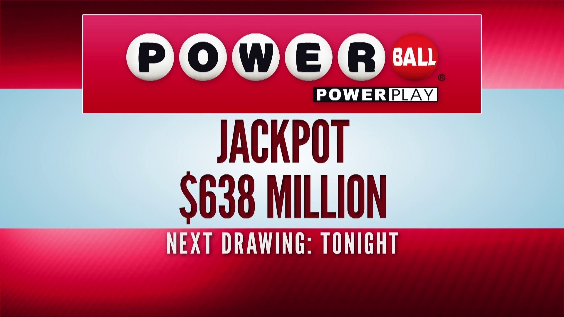 Powerball jackpot now $638M, its 10th-largest prize ever