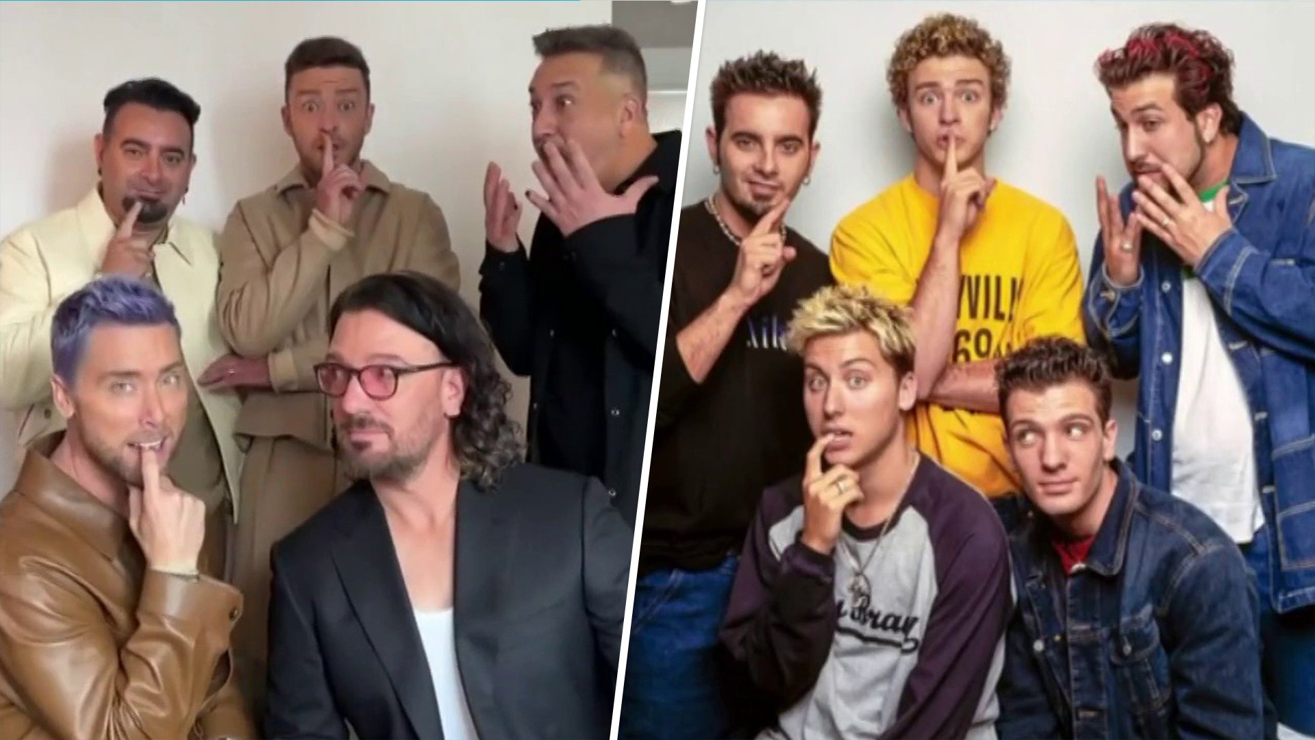 'N Sync re-creates throwback photo: 'Who had us pose like that?!'