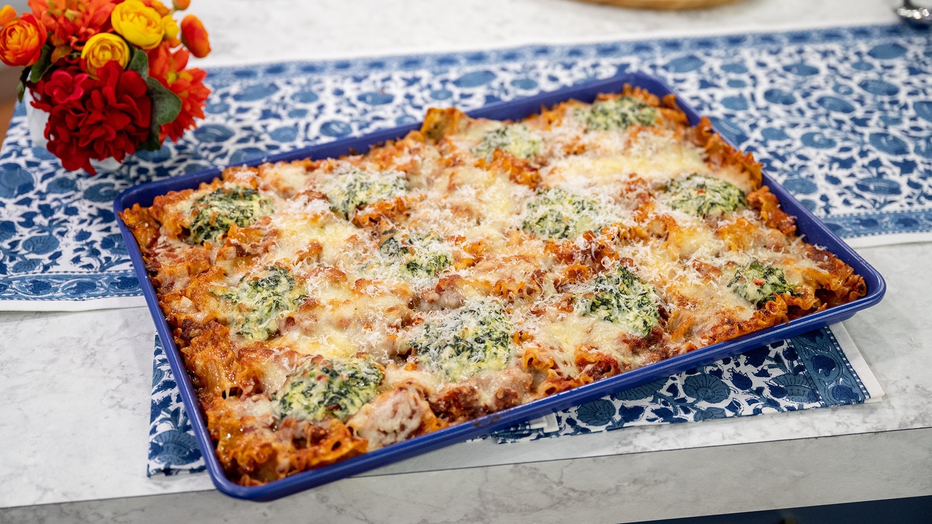 Giada De Laurentiis shows how to make an easy layer-free lasagna