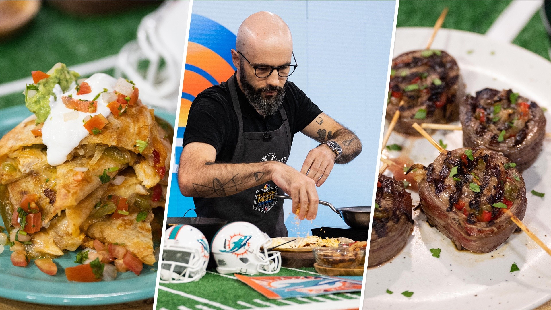 Game day recipes: Chicken quesadilla and cheesesteak pinwheels