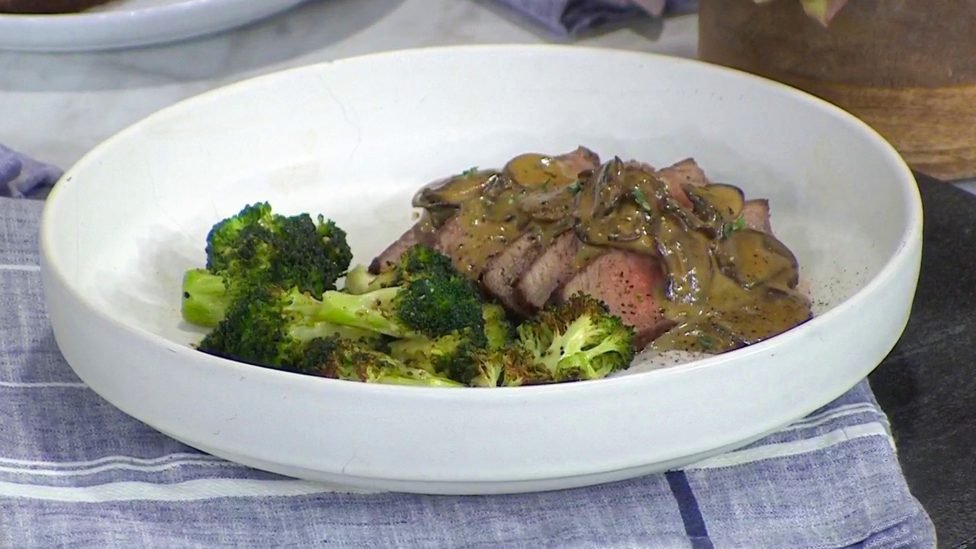Try this simple recipe for a Southern spin on peppery steak Diane