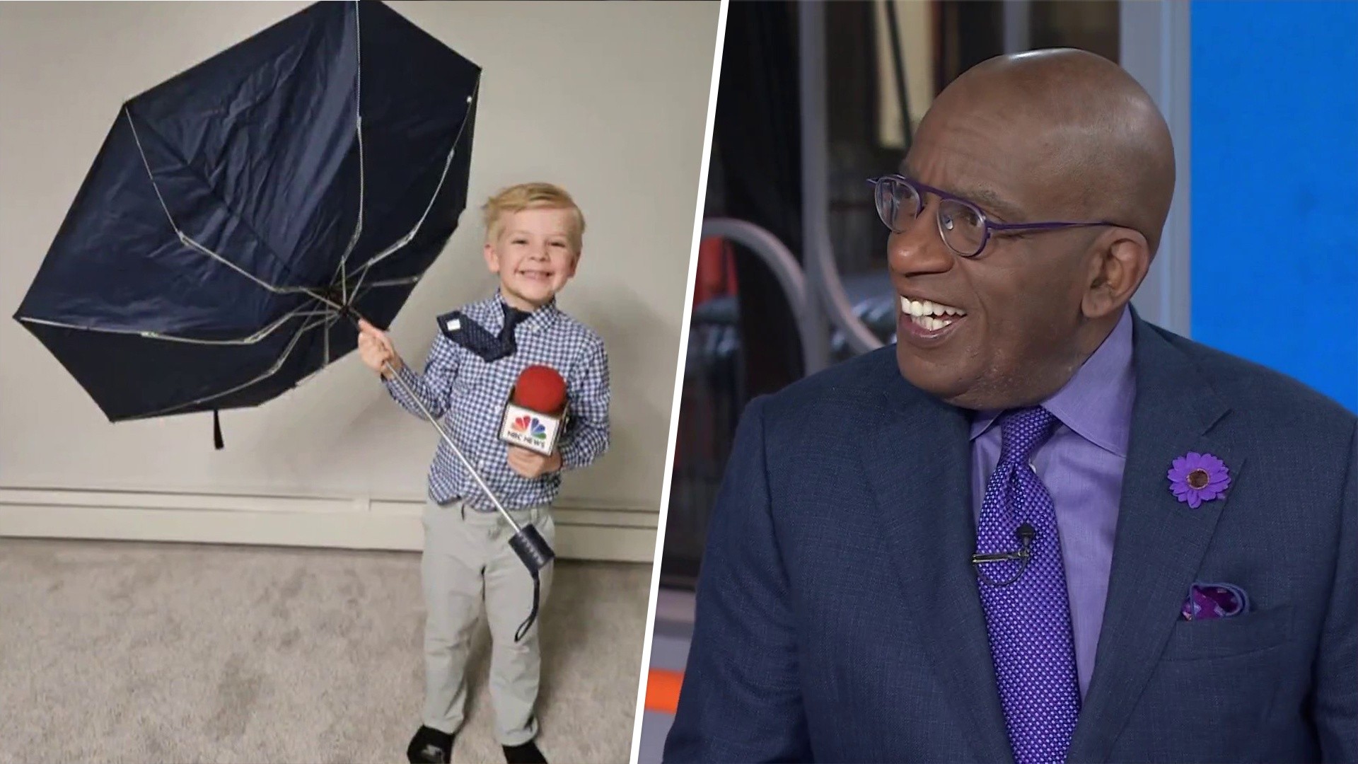 See 5-year-old dress up like Al Roker for Halloween