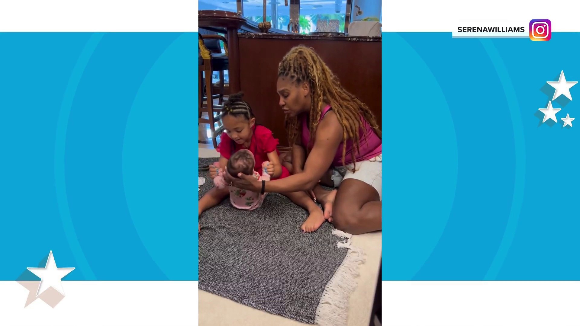 Serena Williams shares 4-month-old daughter's cute baby workout