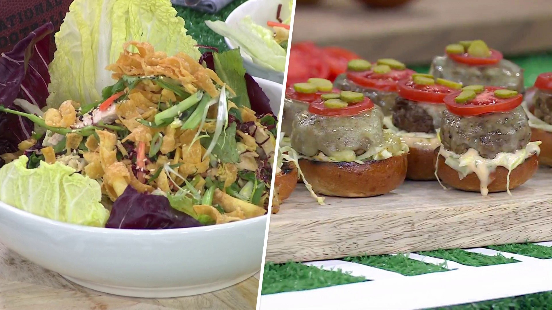 Chinois chicken salad and sliders: Get Wolfgang Puck's recipes!