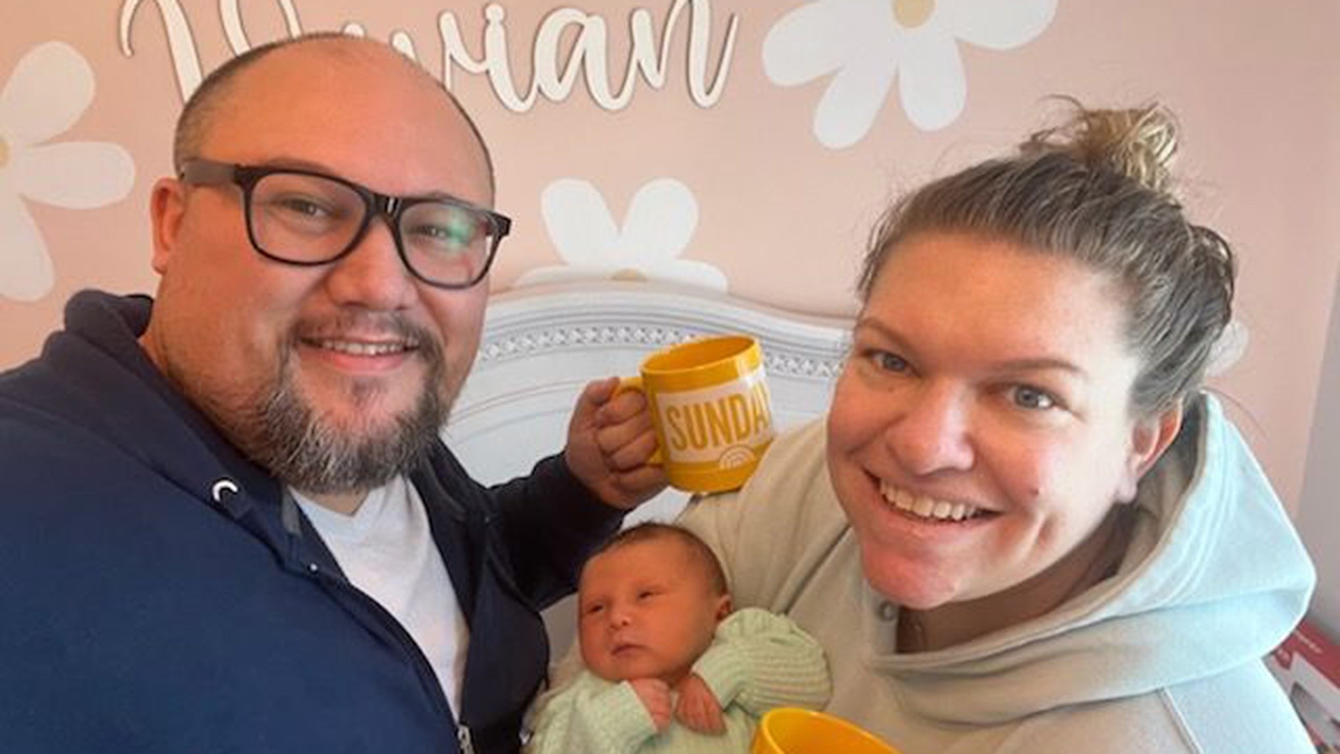 TODAY tape editor welcomes baby girl with Sunday Mug Shot