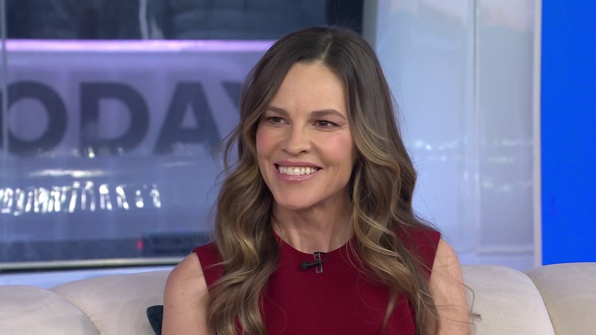 Hilary Swank talks new film, late father, story behind twins' names