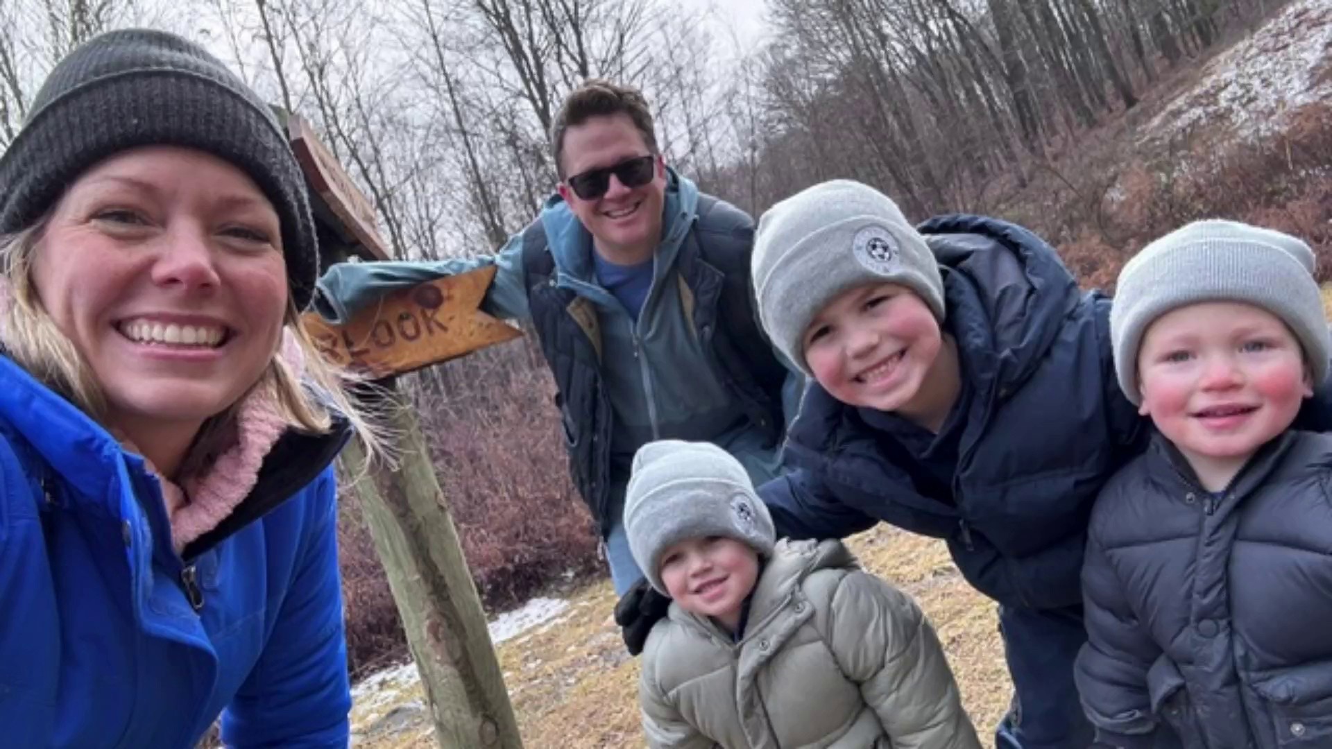 Dylan Dreyer on taking all 3 kids on first family ski trip
