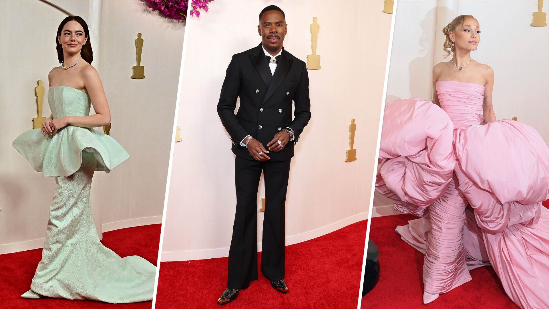 See who wore the best red-carpet outfits from the 2024 Oscars