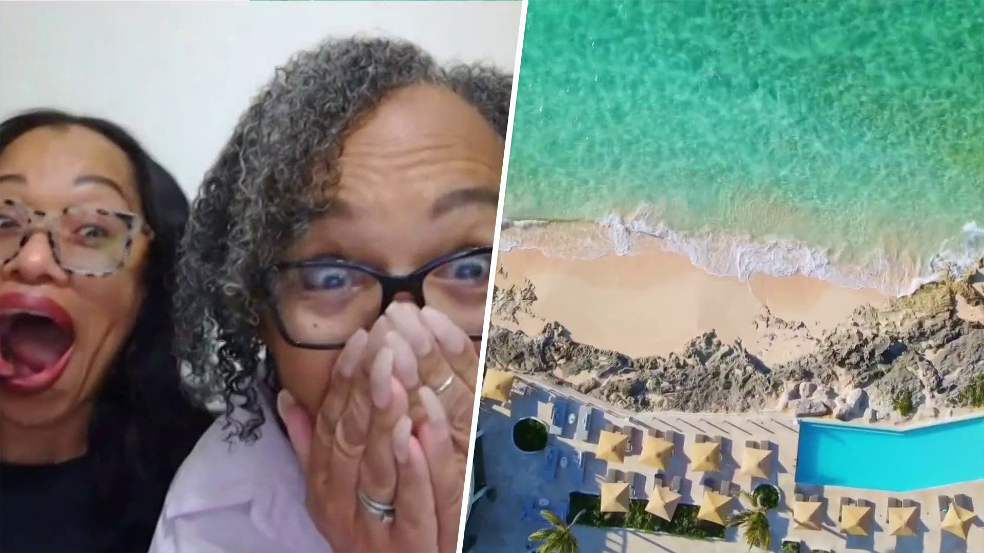 Hoda & Jenna surprise winners of Bermuda Bash giveaway