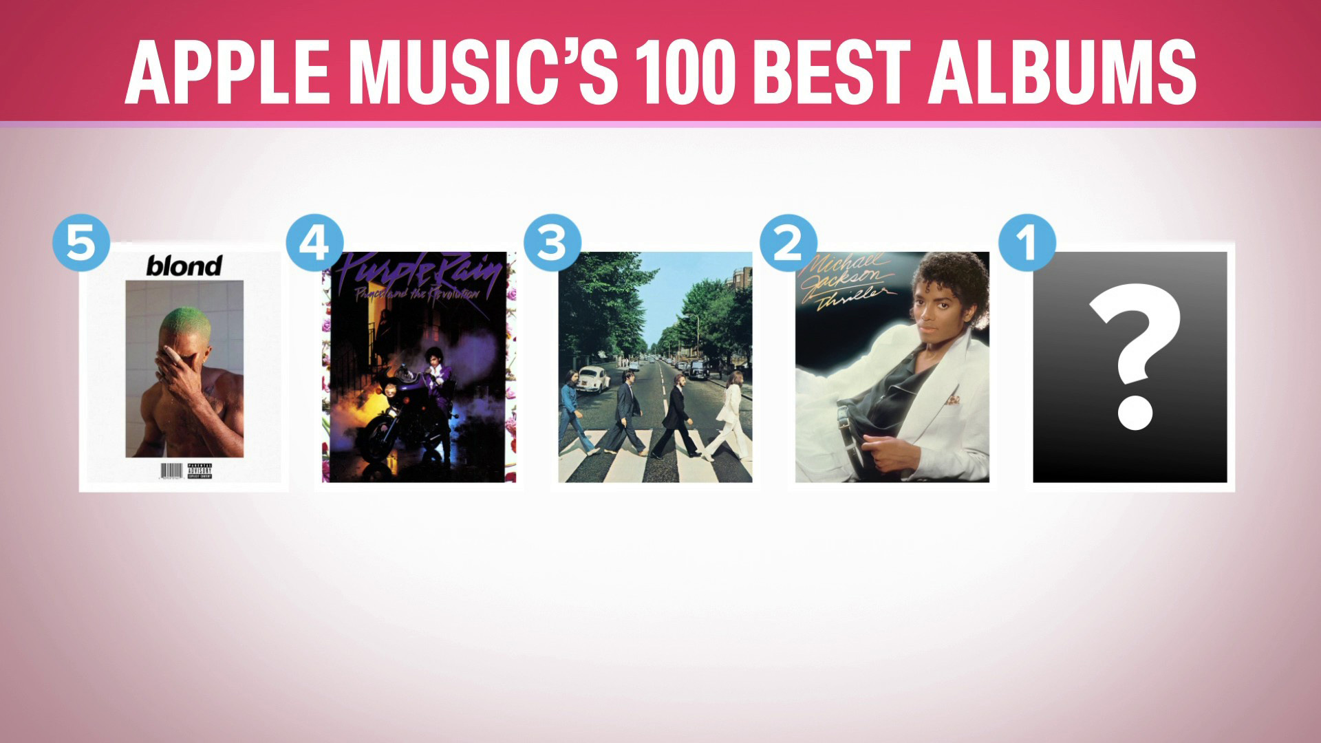 See who tops Apple Music's list of best albums of all time