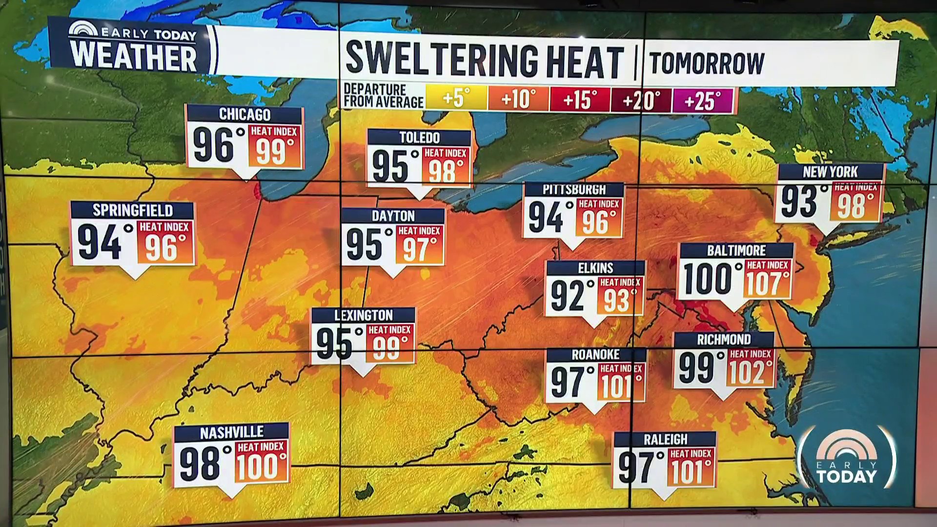 Sweltering Friday No letup in sweltering heat affecting 64 million Americans this weekend