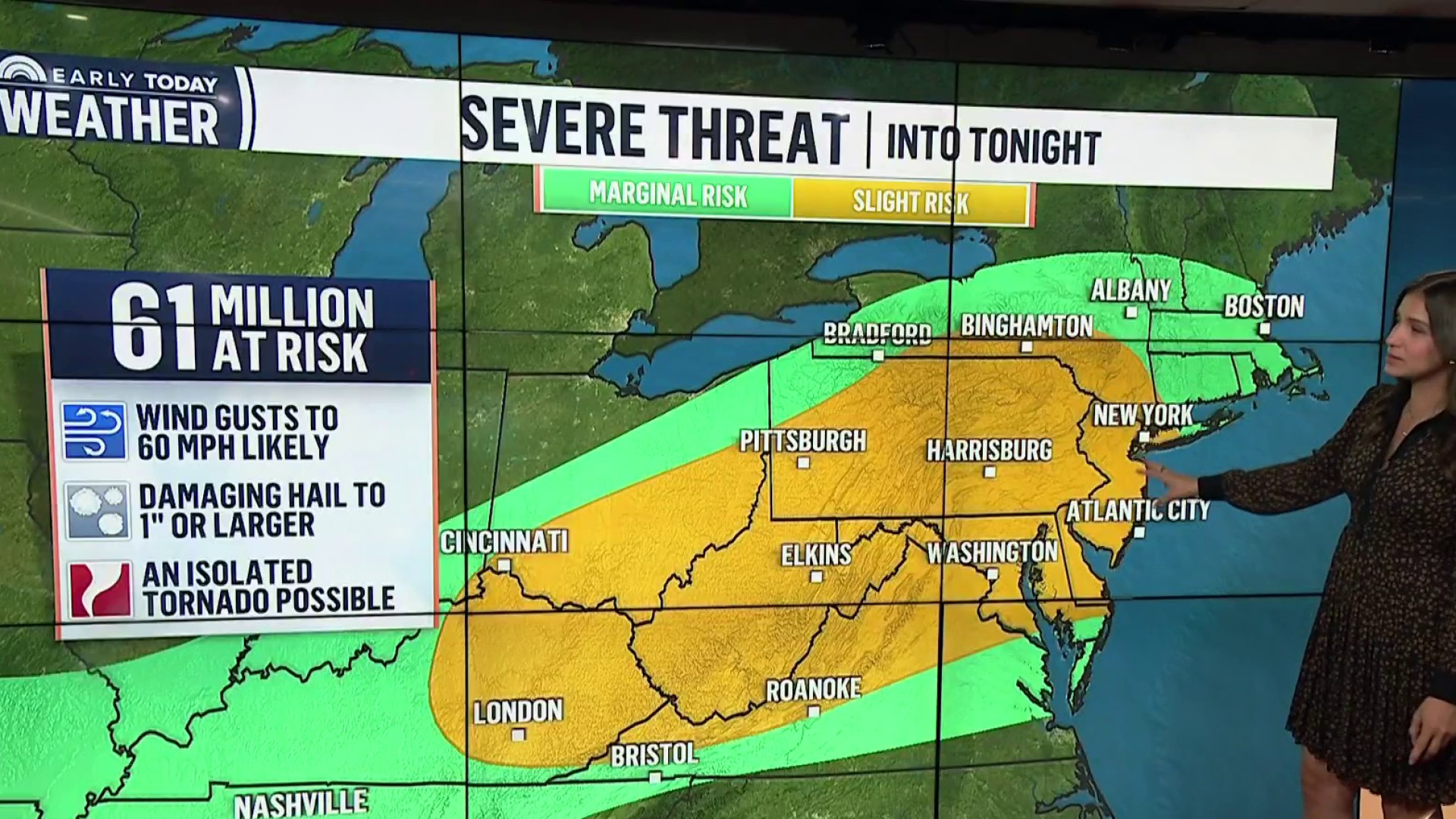 Severe storms threaten Midwest and Northeast as 33 million still ...