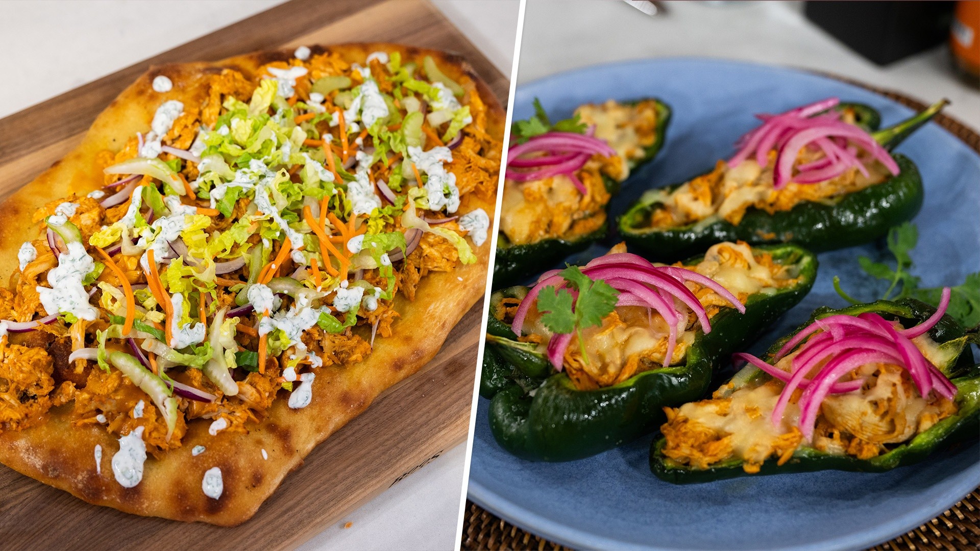 Make this Buffalo chicken flatbread with new TODAY X Truff sauce
