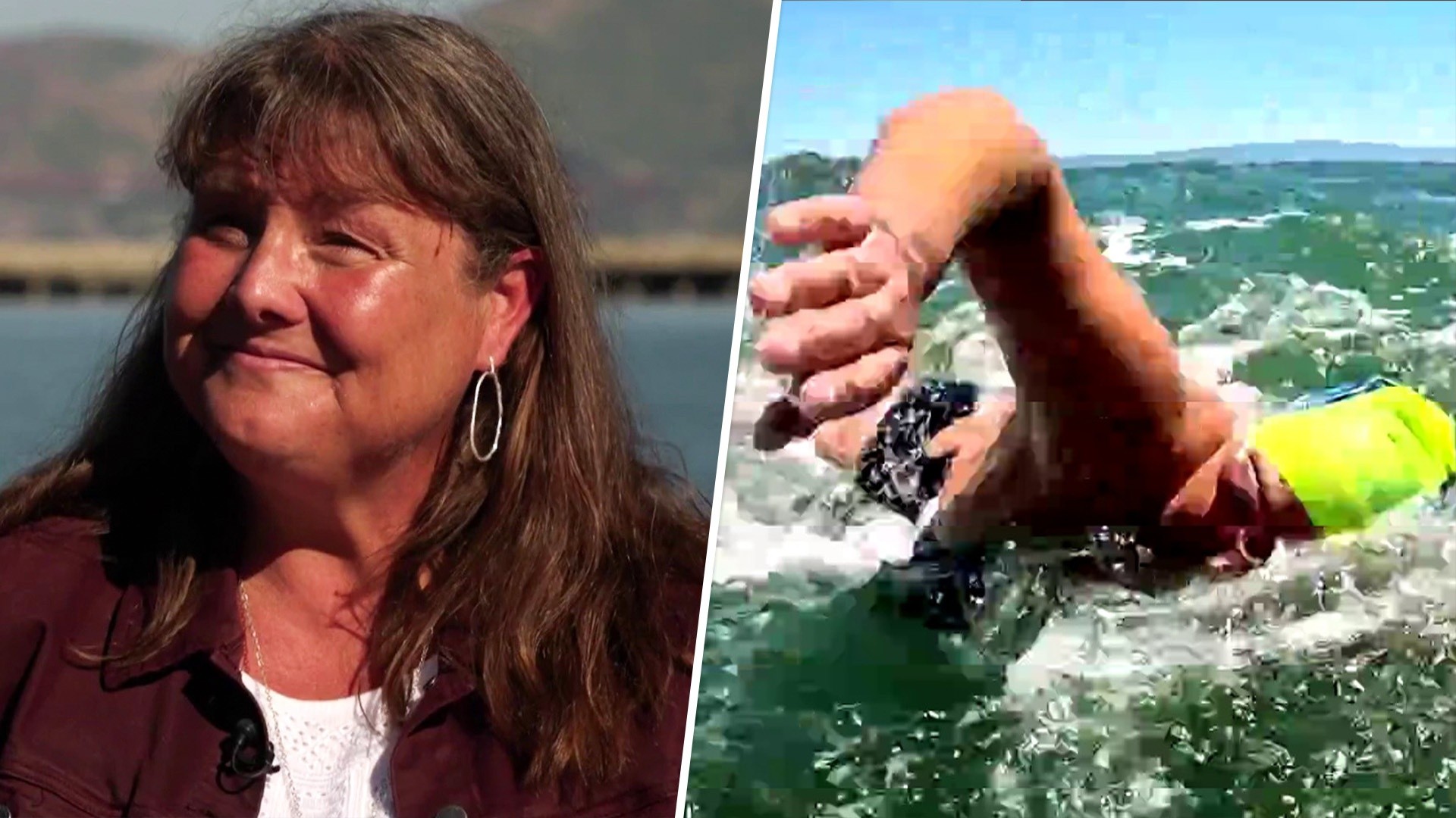 Grandma swims historic 29.7 miles from shark-infested SF waters