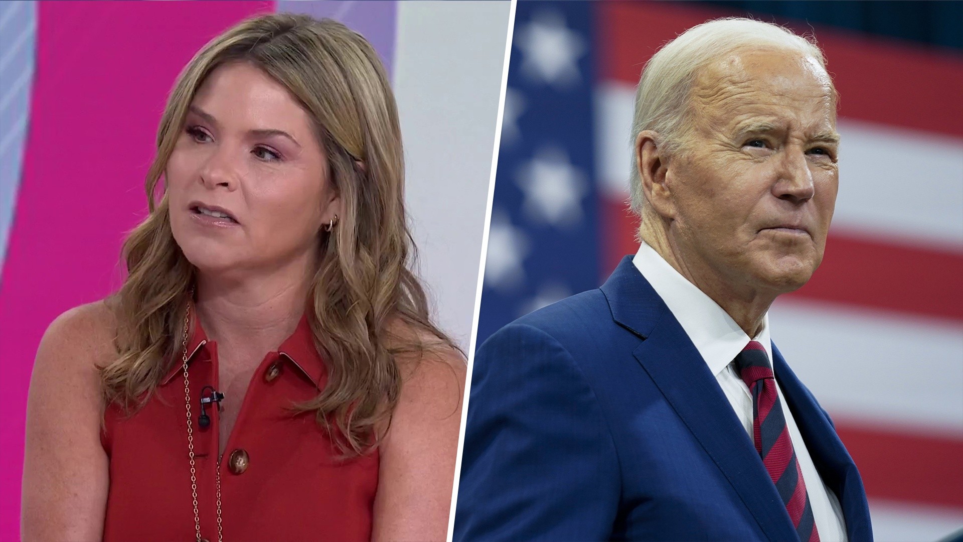 Jenna Bush Hager reacts to Biden exiting the race for president