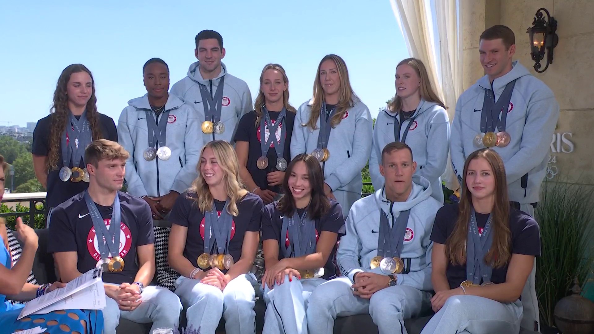 Team USA swimmers talk coming out on top at the Paris Olympics