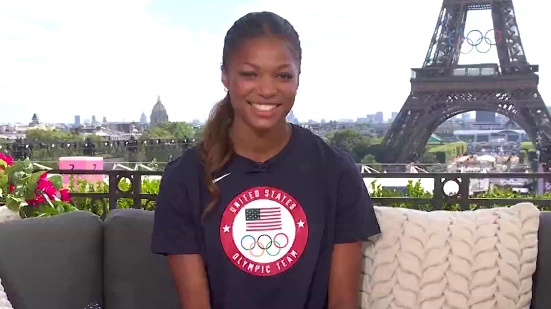 Gabby Thomas talks first gold medal in Paris: 'I was in my flow'