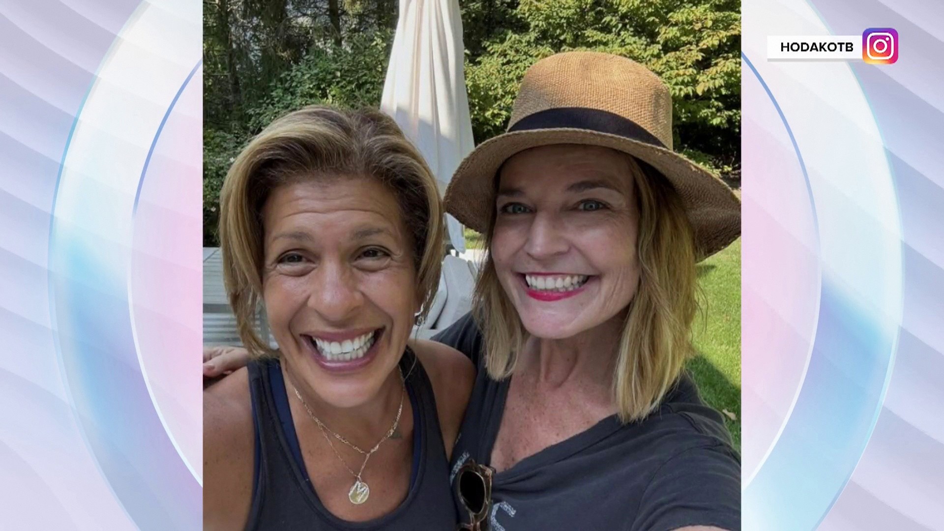 Hoda and her girls hosted Savannah's family at their new home