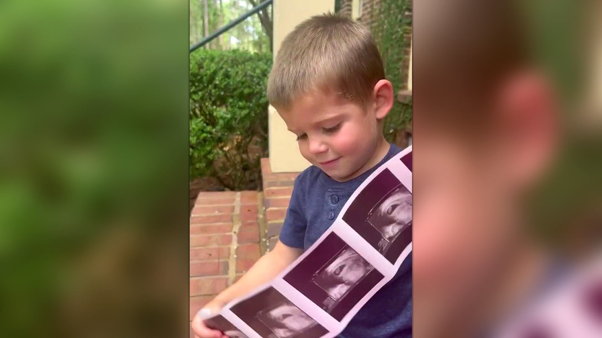 Toddler questions his mom's baby bump: 'Who put it in there?'