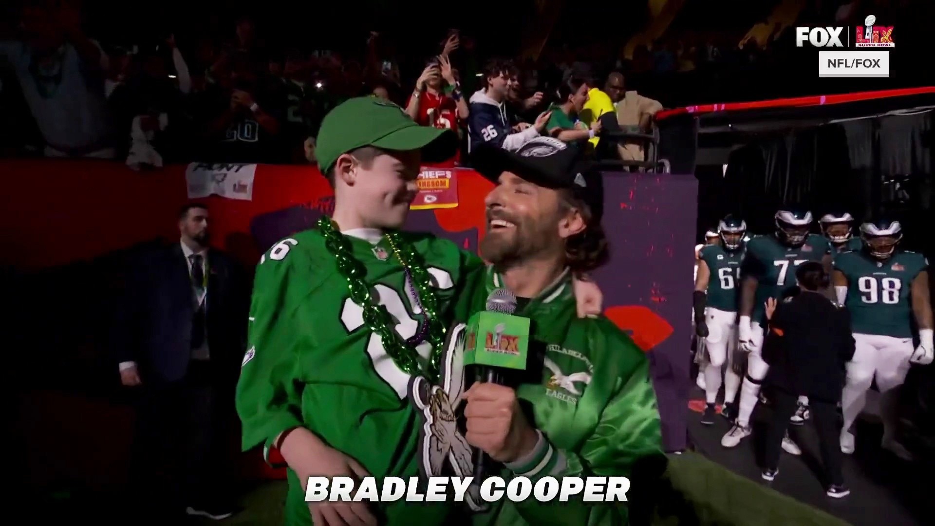 Declan LeBarron talks Super Bowl moment with Bradley Cooper