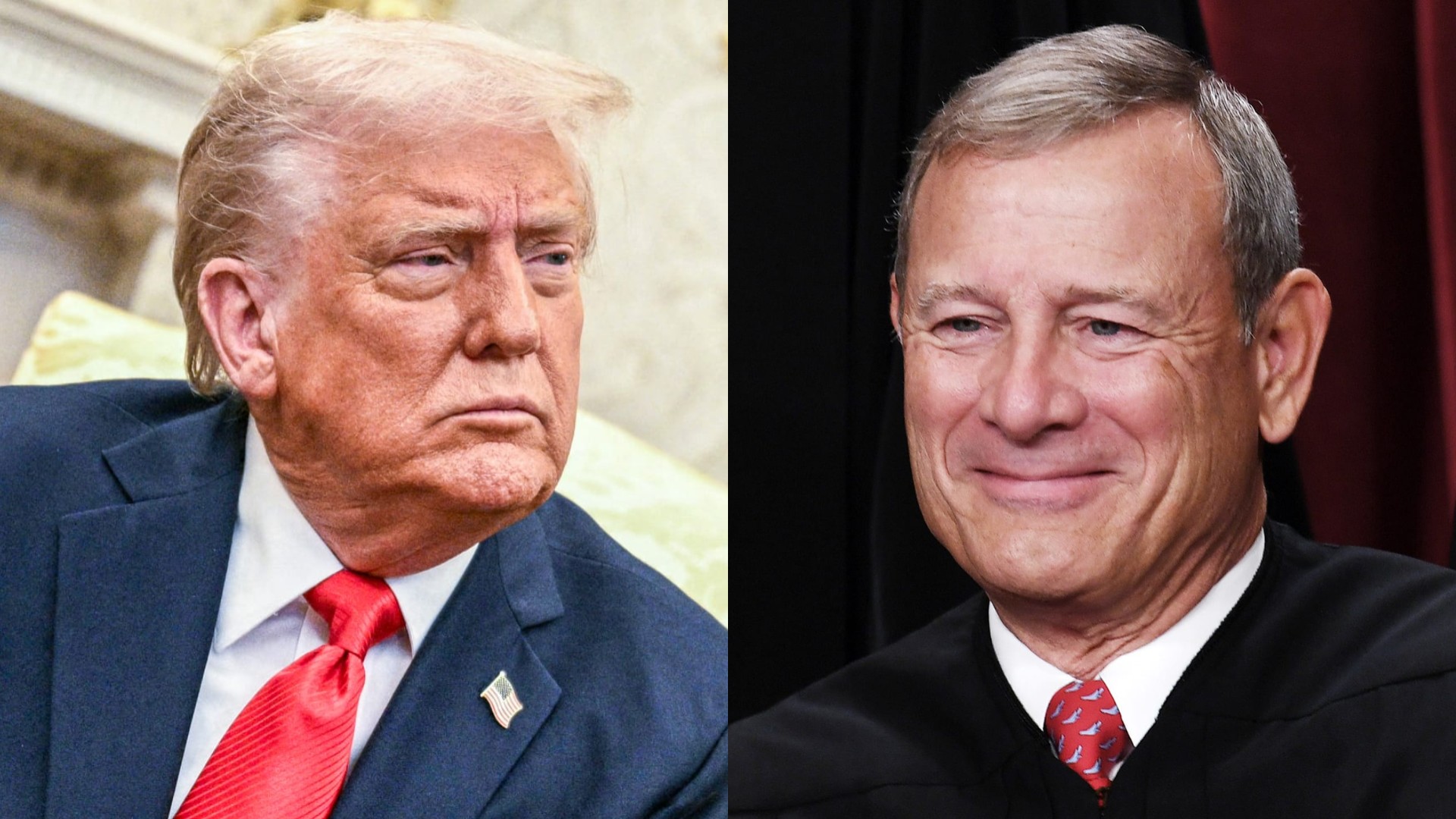  President Trump, Chief Justice Roberts.