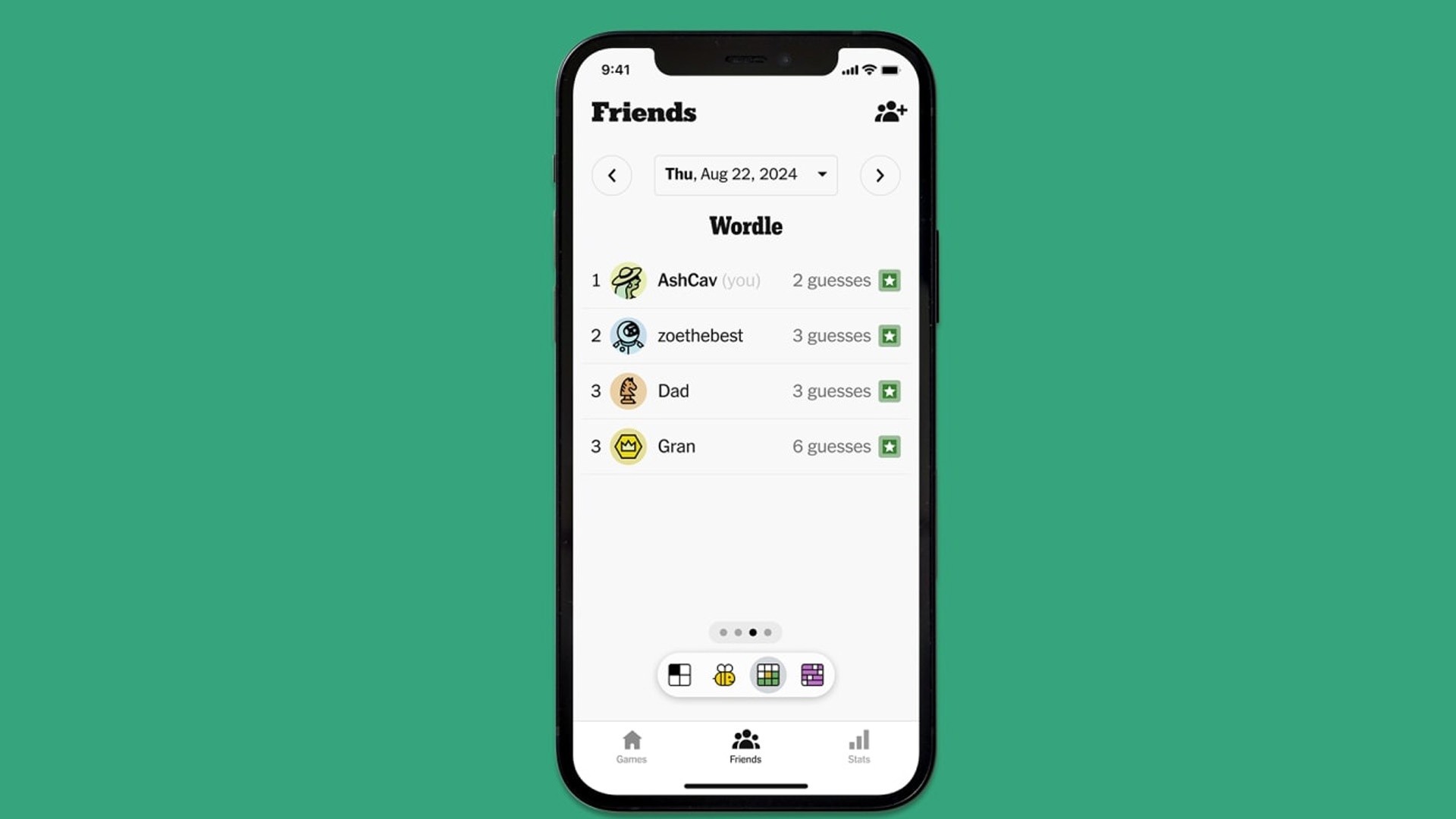 NYT launches new multi-game leaderboard to share game scores