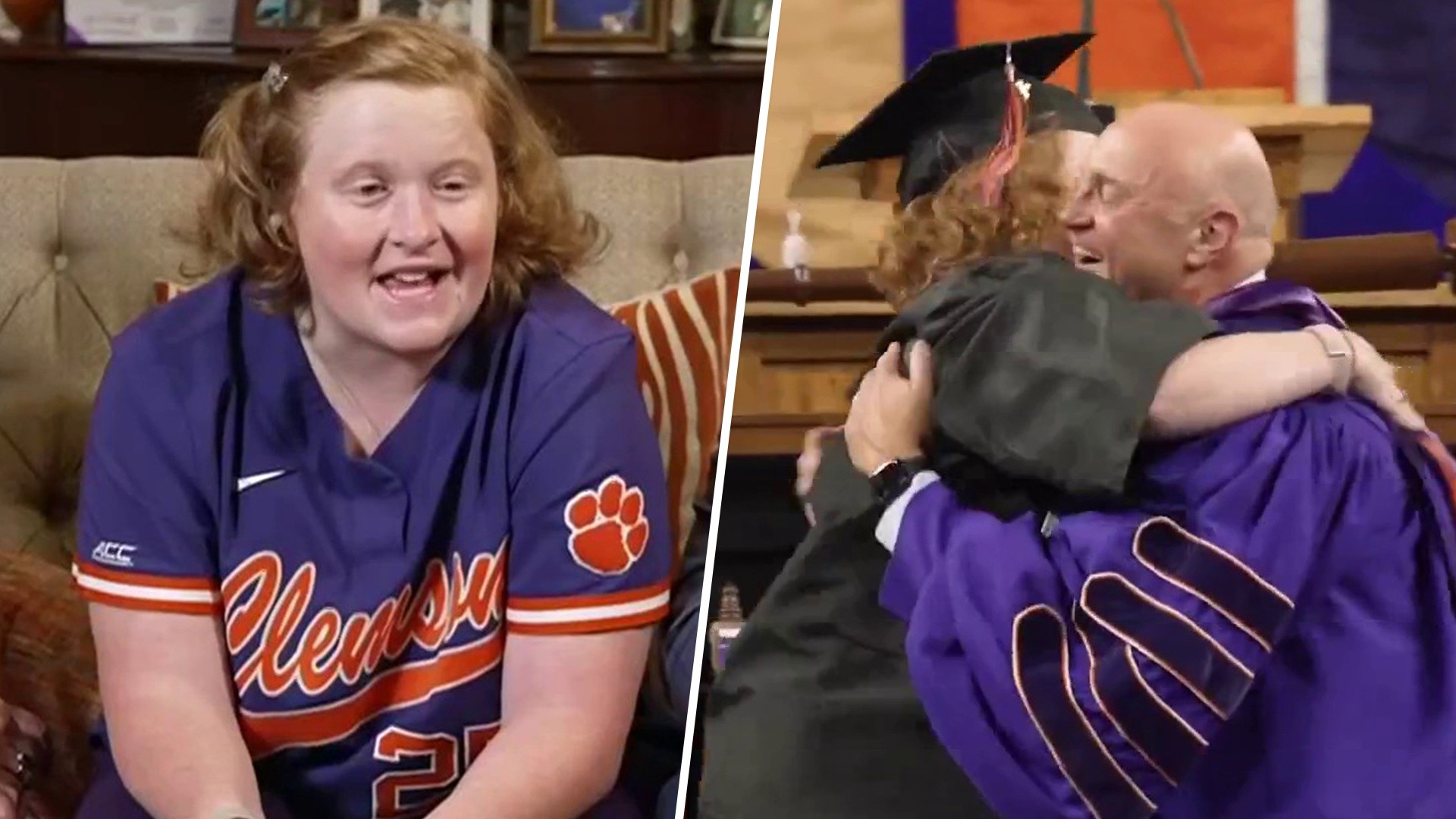 Father talks 'pure joy' in viral graduation moment with daughter