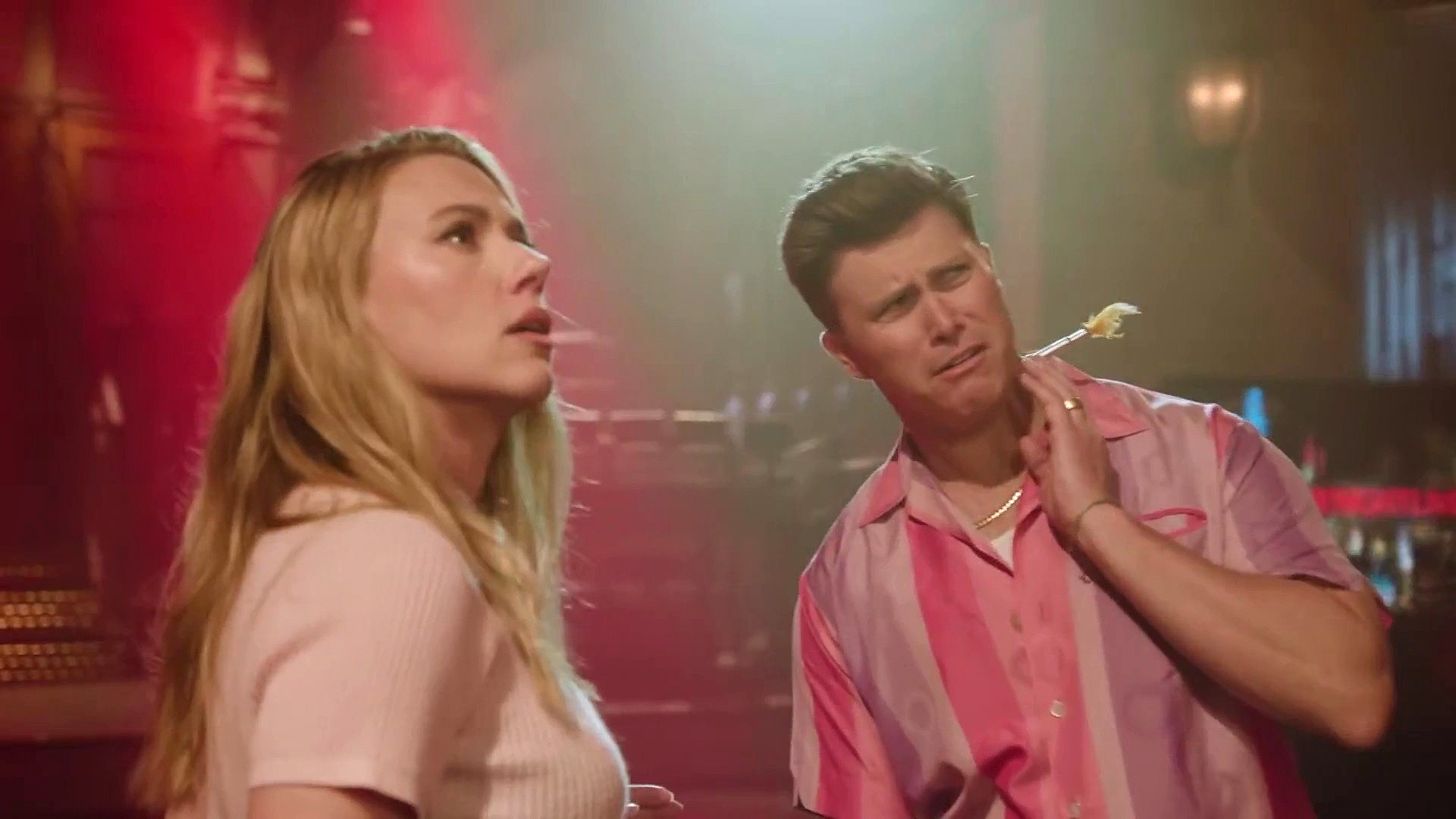 Scarlett Johansson puts twist on 'Jurassic World' in 'SNL' promo