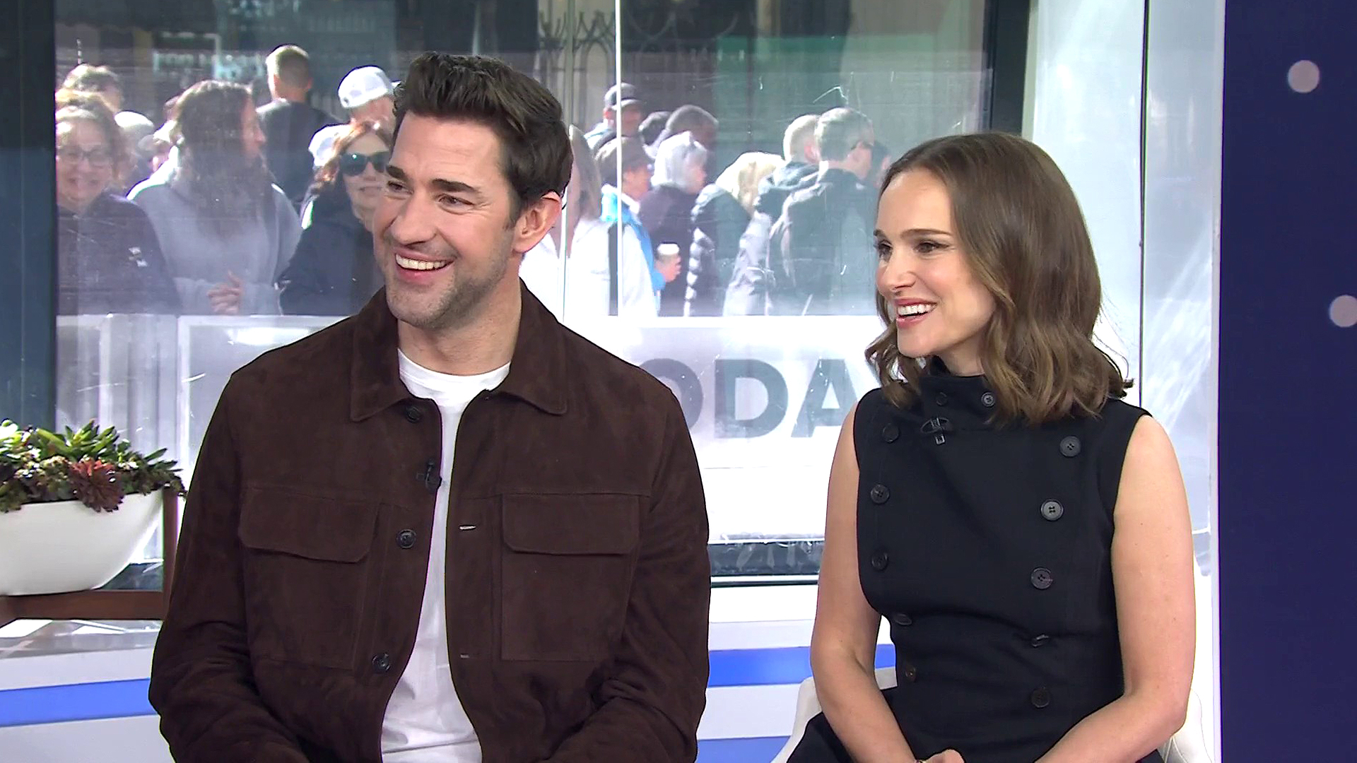 John Krasinski and Natalie Portman talk 'Fountain of Youth'