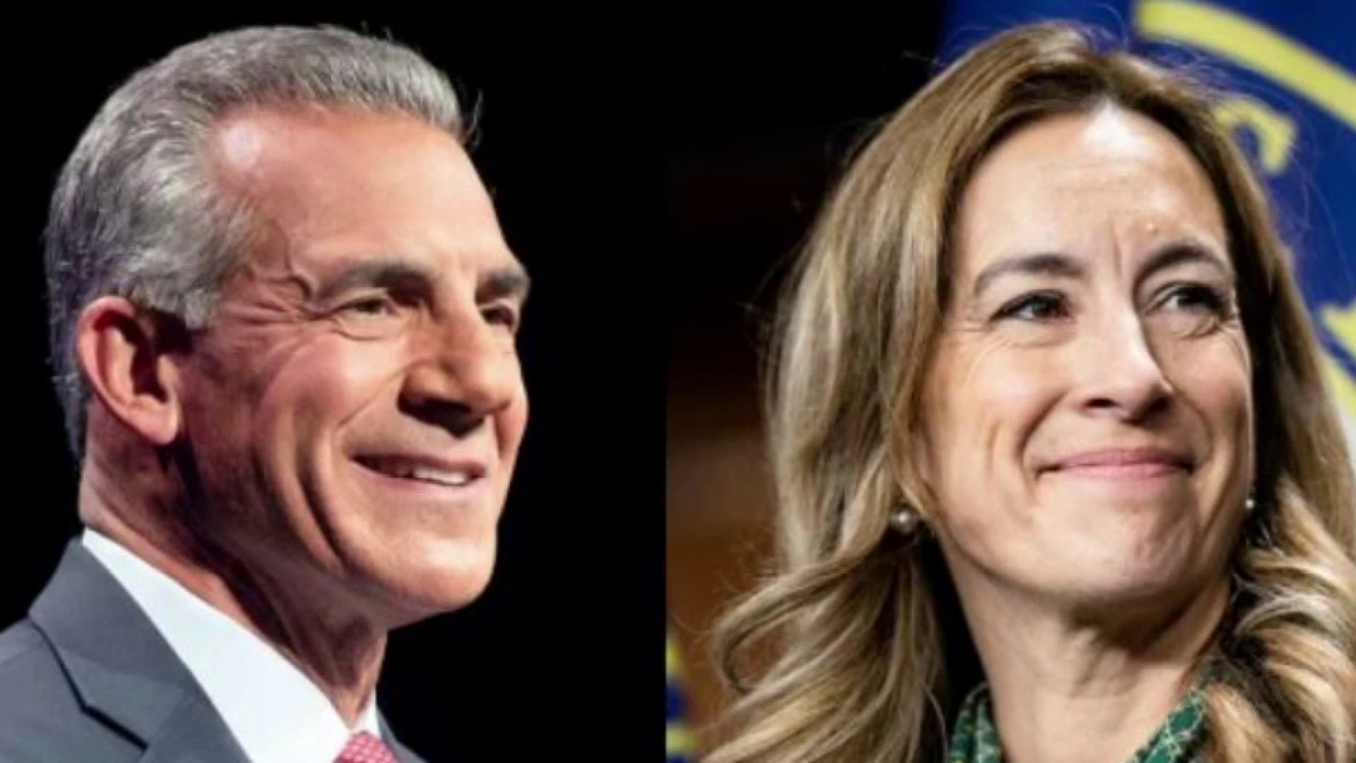 Composite photo of Mikie Sherrill and Jack Ciattarelli 