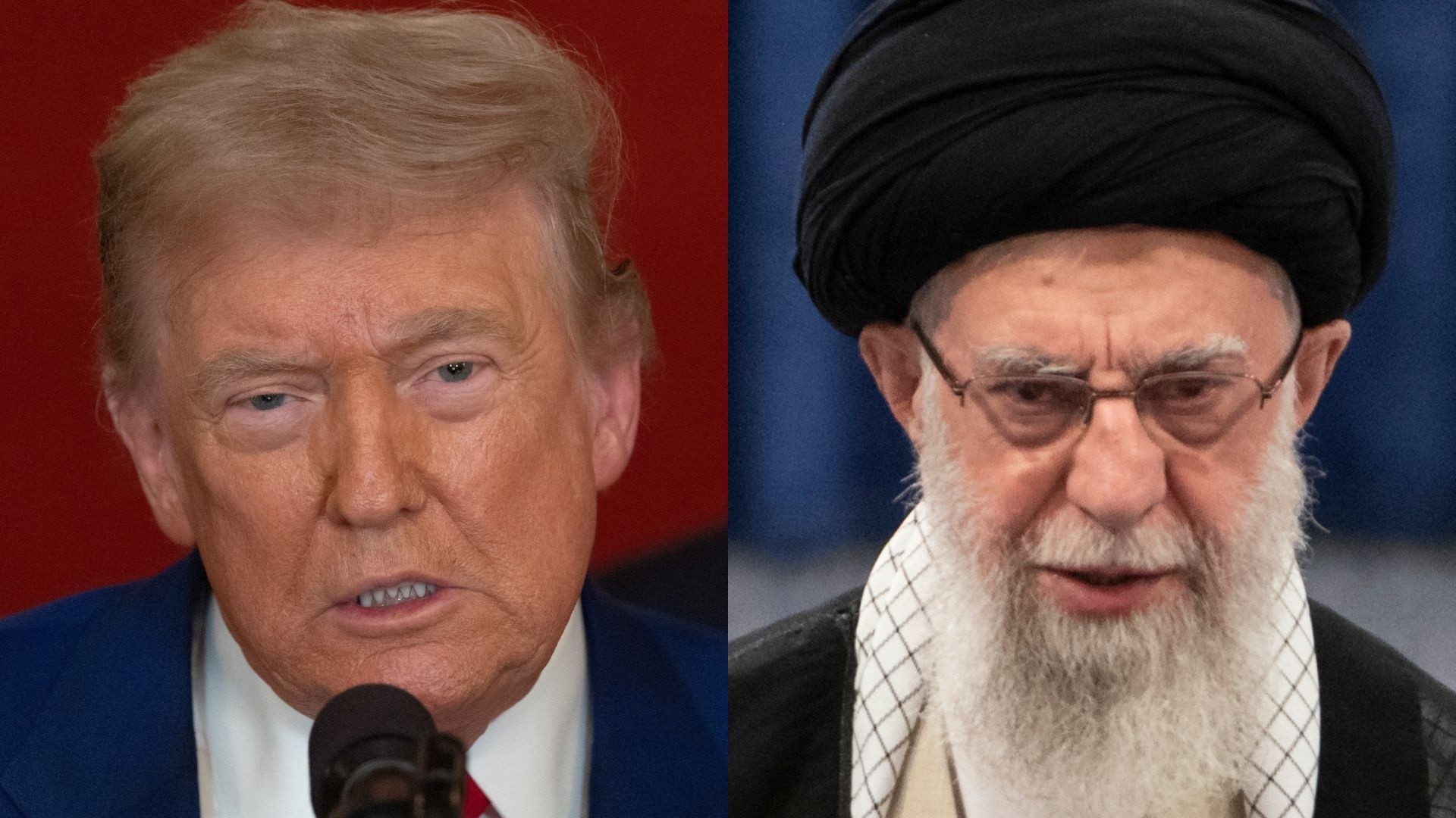 Trump and Ali Khamenei
