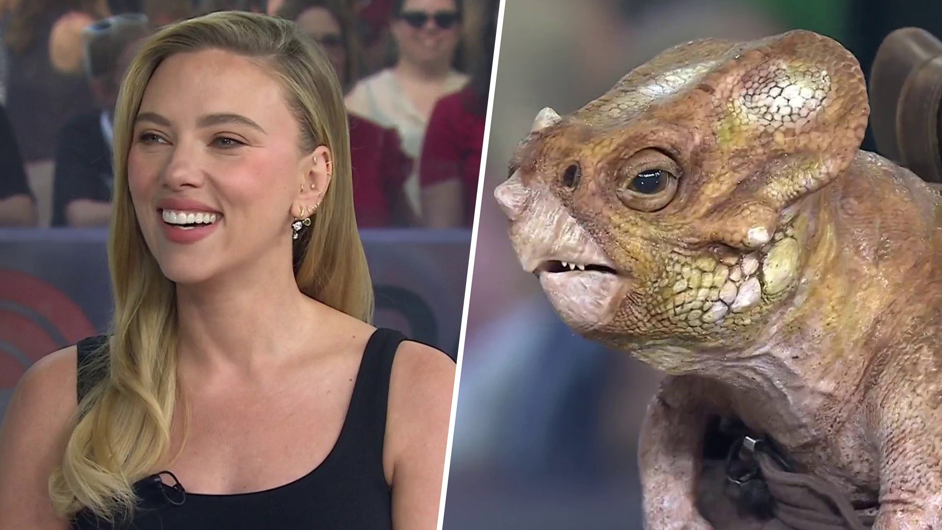 Scarlett Johansson Brings Baby Dinosaur to TODAY