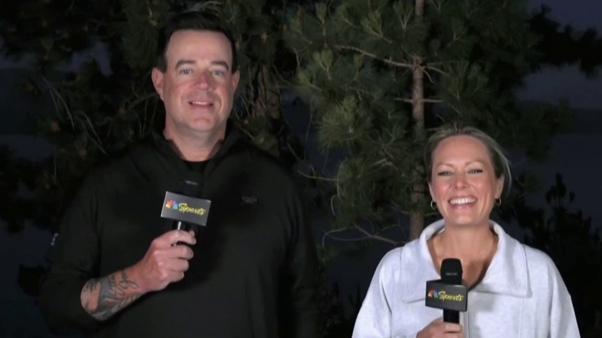 Carson Daly, Dylan Dreyer on American Century Championship