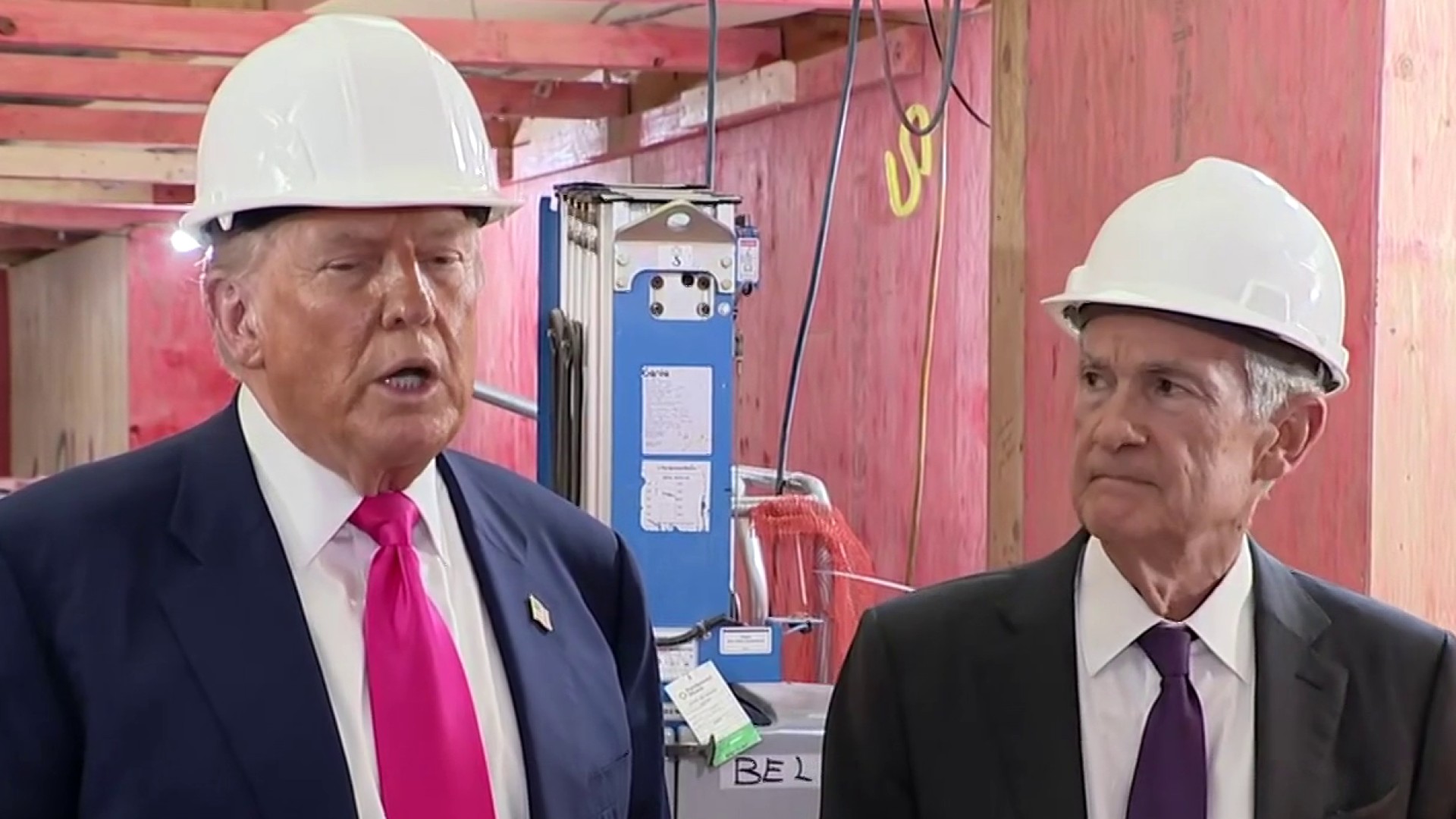 President Trump and Jerome Powell at the Fed