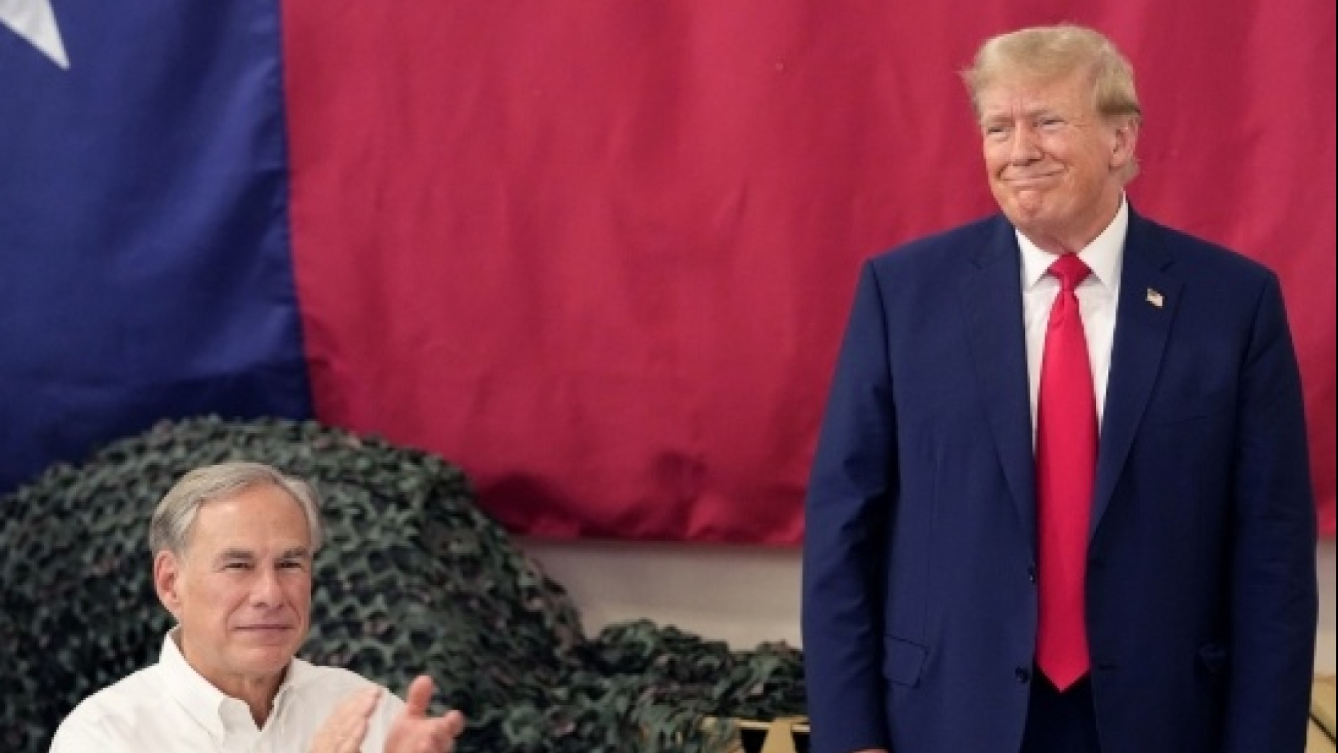 Gov. Greg Abbott and President Trump