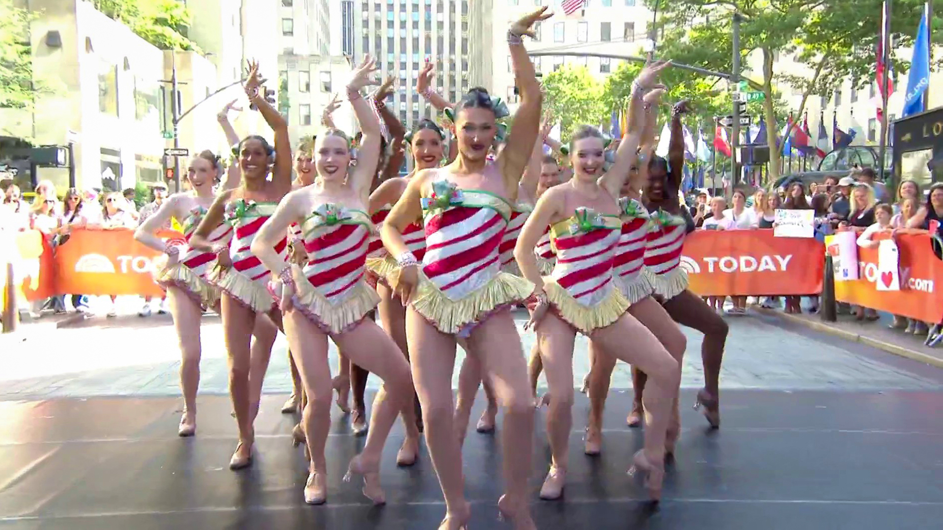 Rockettes Perform on TODAY to Celebrate Christmas in July