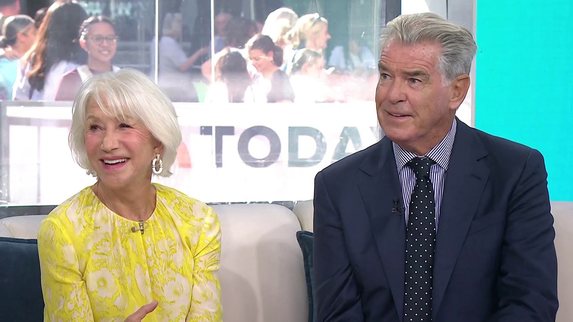 Helen Mirren and Pierce Brosnan Talk Finally Sharing the Screen