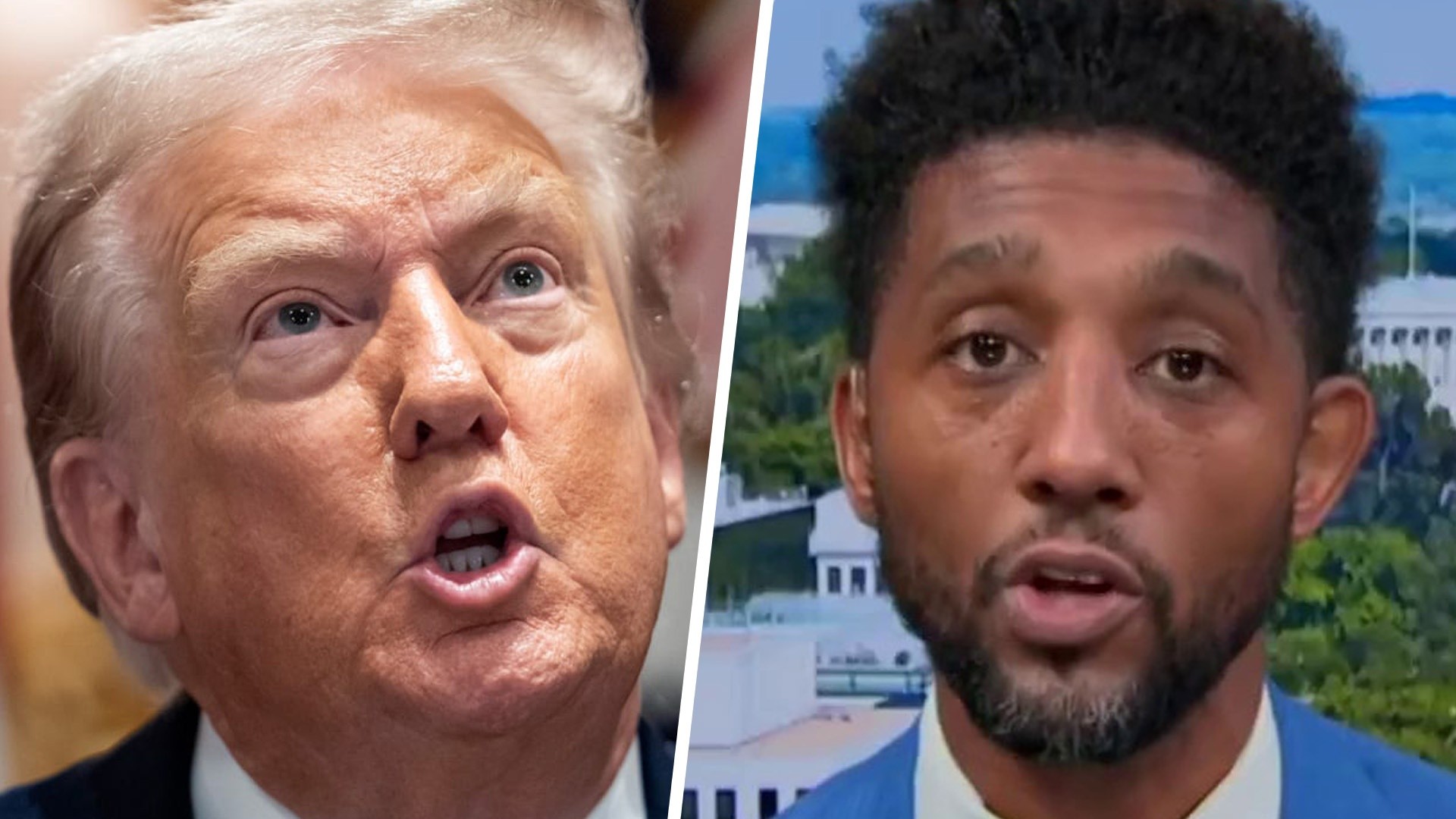 President Trump / Baltimore Mayor Brandon Scott