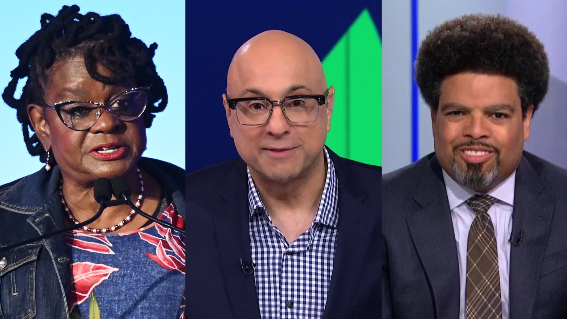 Rep. Gwen Moore / Ali Velshi / Professor Darrick Hamilton