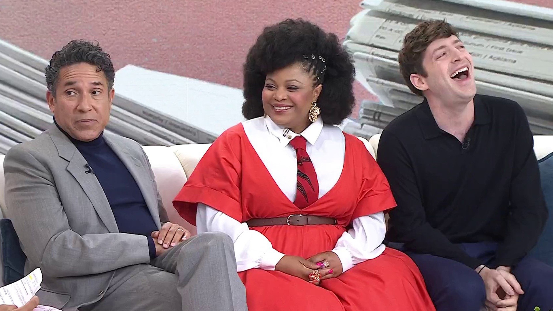See 'The Paper' Stars Share Their Deadpan Looks to Camera