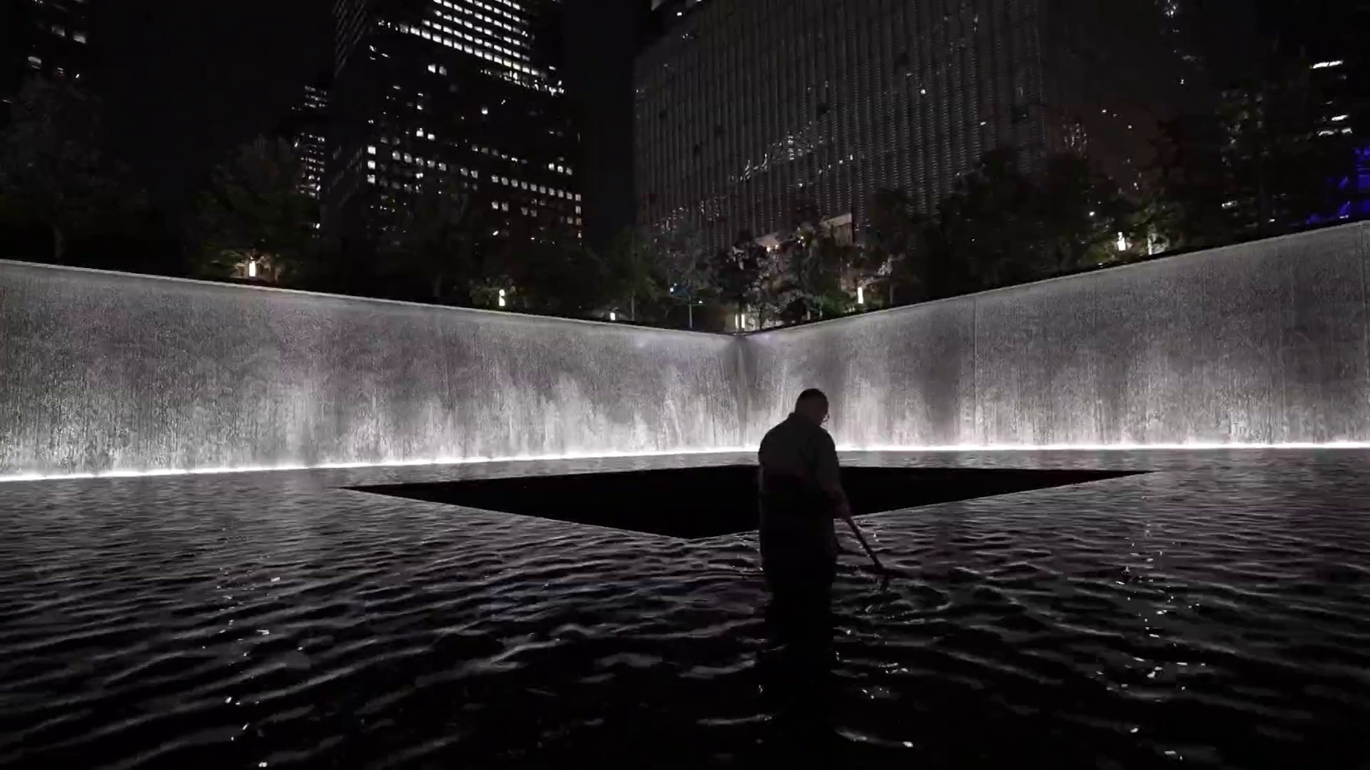 Get a Rare Look at How the 9/11 Reflecting Pools Are Maintained