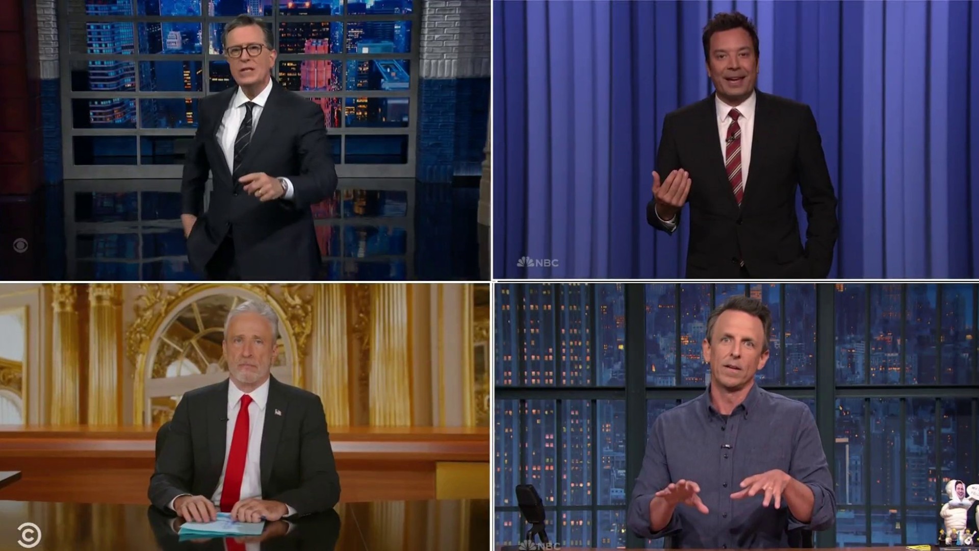 Late-Night Hosts Rally Behind Jimmy Kimmel After Suspension