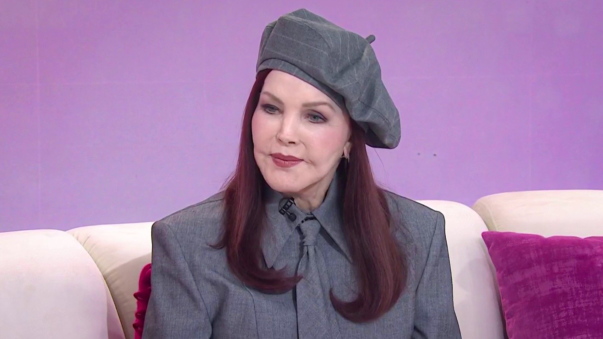 priscilla presley purple dress Priscilla Presley Purple Costume