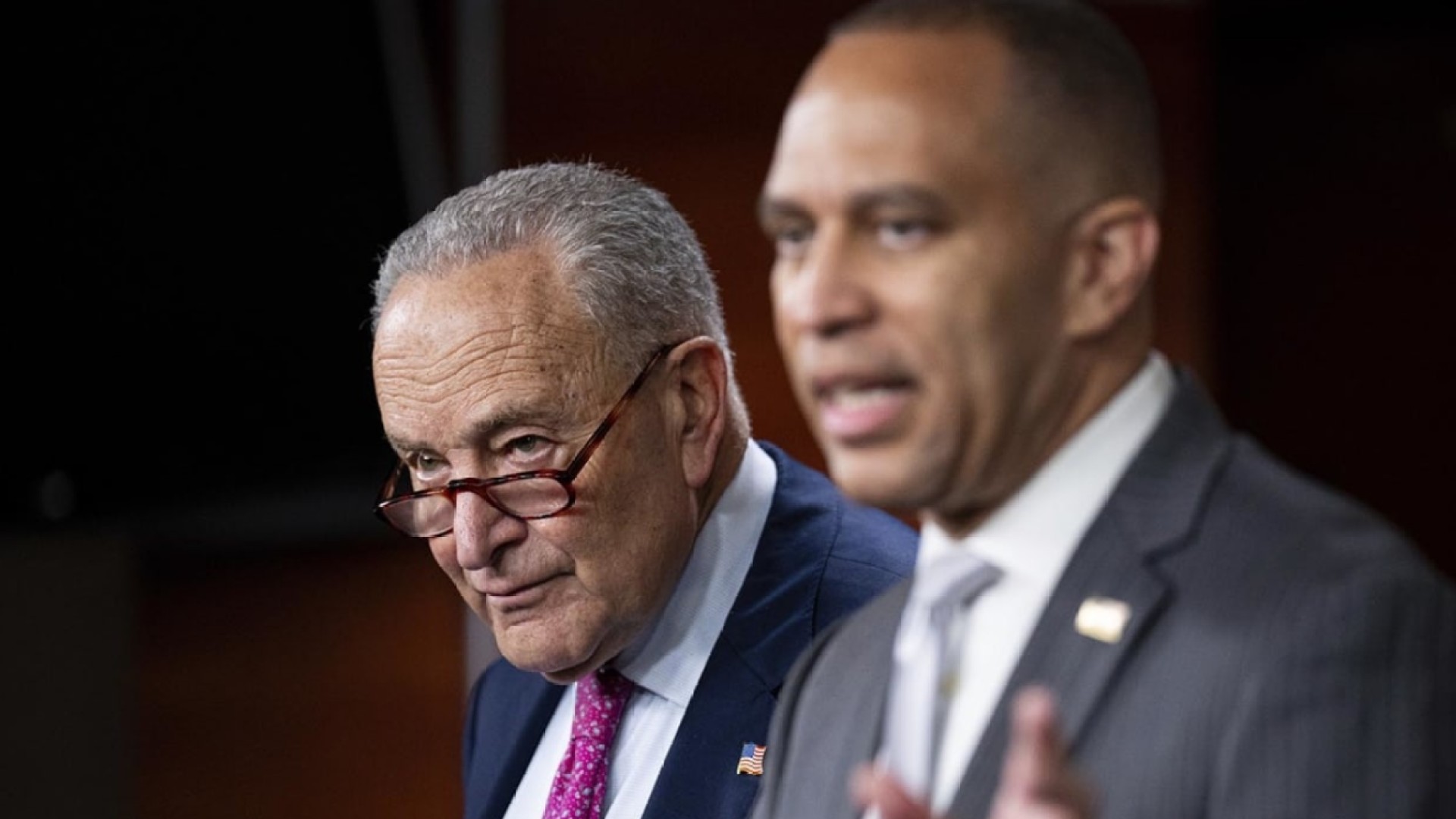 Chuck Schumer and Hakeem Jeffries