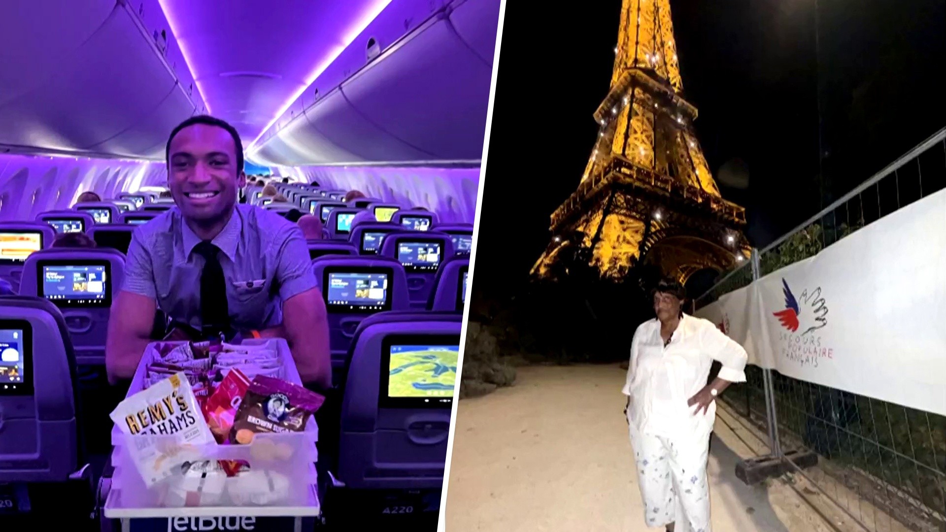 Flight Attendant Goes Viral for Taking His Grandma on Dream Trip