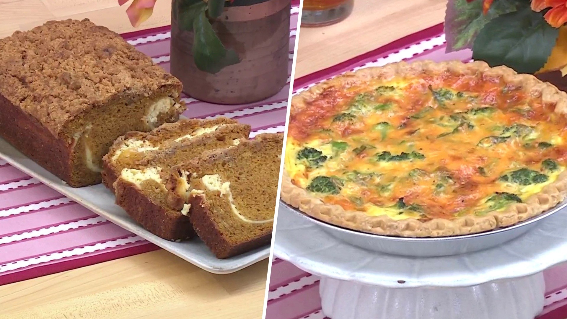 Cream Cheese Pumpkin Bread, Magic Quiche: Get the Recipes!