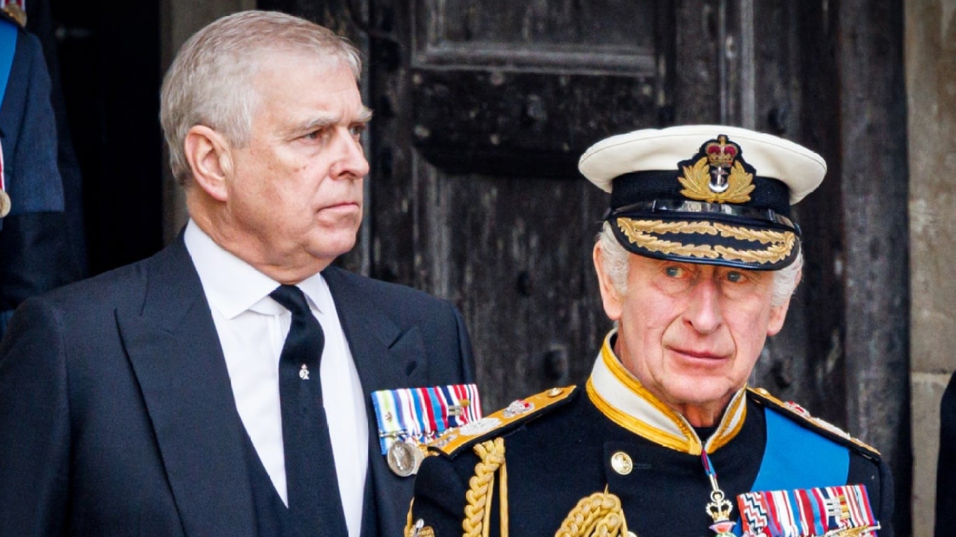 King Charles III and brother Andrew